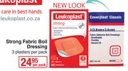 Leukoplast Strong Fabric Boil Dressing Plasters-3 Per Pack