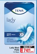 Tena Lady Maxi Pads (Maxi)-12 Per Pack