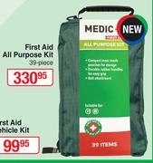 Medic+ 39 Piece First Aid All Purpose Kit 