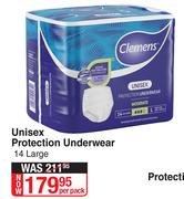 Clemens Unisex Protection Underwear (Large)-14 Per Pack