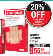 Leukoplast Wound Closure Strips-9 Per Pack