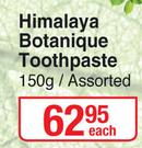 Himalaya Botanique Toothpaste Assorted-150ml Each