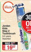 Jordan Kids Step 2 Toothbrush Assorted (3-5 Years)