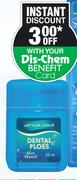 Dentalmate Waxed Dental Floss-25m