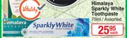 Himalaya Sparkly White Toothpaste Assorted-75ml Each