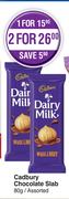Cadbury Chocolate Slab Assorted-For 2x80g