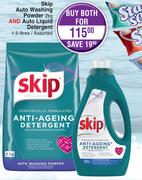 Skip Auto Washing Powder 2kg & Auto Liquid Detergent 1.5L Assorted-For Both