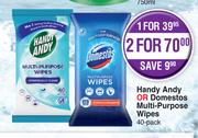 Handy Andy Or Domestos Multi-Purpose Wipes-For 1 x 40's Per Pack