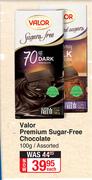 Valor Premium Sugar Free Chocolate Assorted-100g Each