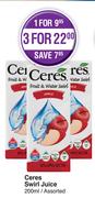 Ceres Swirl Juice Assorted-200ml