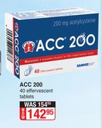 ACC 200-40 Effervescent Tablets