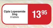 Cipla Loperamide 2mg-8 Tablets