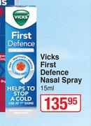 Vicks First Defence Nasal Spray-15ml