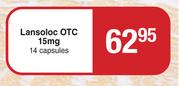 Lansoloc OTC 15mg-14 Capsules