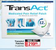 Trans Act Patches-10 Patches Per Pack