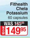 Fithealth Chela Potassium-60 Capsules