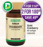 Gold Cranberry-For 2 x 60 Softgel Capsules