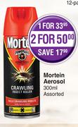 Mortein Aerosol Assorted-For 2 x 300ml