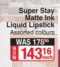 Maybelline Super Stay Matte Ink Liquid Lipstick Assorted Colours-Each