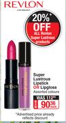 Revlon Super Lustrous Lipstick Or Lipgloss Assorted Colours-Each