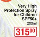 Eau Thermale Avene Very High Protection Spray For Children SPF50+-200ml