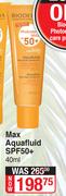 Bioderma Max Aquafluid SPF50+-40ml