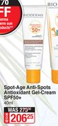 Bioderma Spot Age Anti Spots Antioxidant Gel Cream SPF50+-40ml