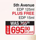Elizabeth Arden 5th Avenue EDP 125ml Plus Free EDP 15ml-Per Pack