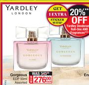 Yardley London Gorgeous EDP Assorted-50ml Each