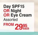 Nature's Nourishment Day SPF15 Or Night Or Eye Cream Assorted-Each