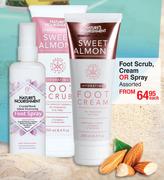 Nature's Nourishment Foot Scrub Cream Or Spray Assorted-Each