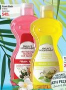 Nature's Nourishment Foam Bath Assorted-2Ltr Each