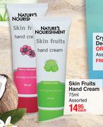 Nature's Nourishment Skin Fruits Hand Cream Assorted-75ml Each