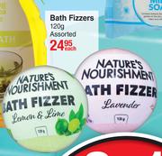 Nature's Nourishment Bath Fizzers Assorted-120g Each
