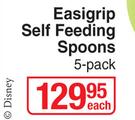 Tommee Tippee Easigrip Self Feeding Spoons-5 Pack