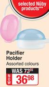 Nuby Pacifier Holder (Assorted Colours)-Each