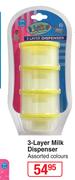 Baby Things 3-Layer Milk Dispenser (Assorted Colours)