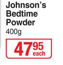 Johnson's Bedtime Powder-400g Each