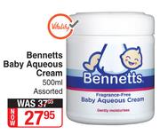Bennetts Baby Aqueous Cream Assorted-500ml