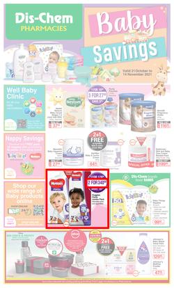 Dis-Chem : Baby Savings (21 October - 14 November 2021), page 1