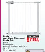 Safety 1st Auto Close Dimensions Safety Gate 76cm (H) 73cm-80cm (W)-Each