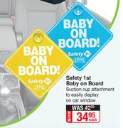 Safety 1st Baby On Board-Each