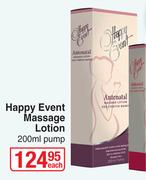 Happy Event Massage Lotion (Pump)-200ml Each