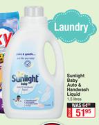 Sunlight Baby Auto & Handwash Liquid-1.5Ltr