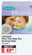 Lansinoh Ultra Thin Stay Dry Nursing Pads-24's Per Pack