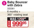 Baby Bouncer With Zebra 