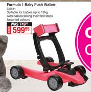 Formula 1 Baby Push Walker