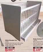 White Wooden Cot
