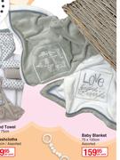 Baby Blanket Assorted 75 x 100cm-Per Pack