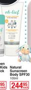 Oh-Lief Natural Sunscreen Body SPF30-100ml
